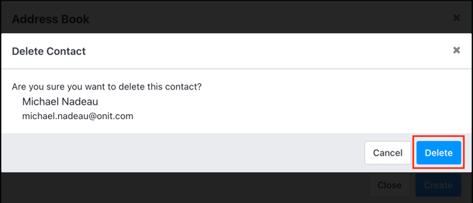 Delete Contact