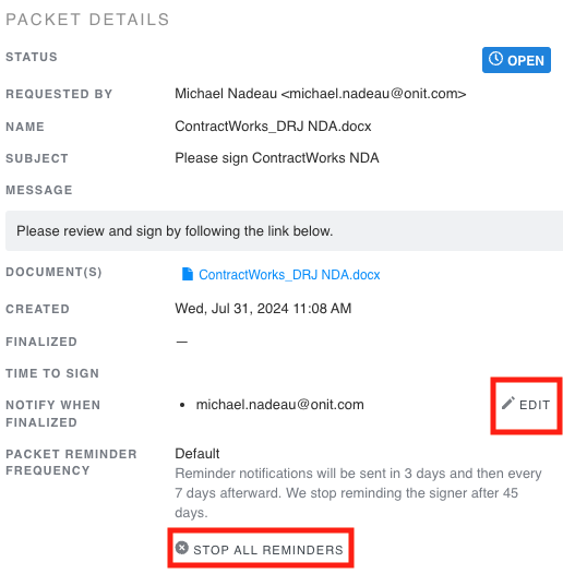 Packet Details