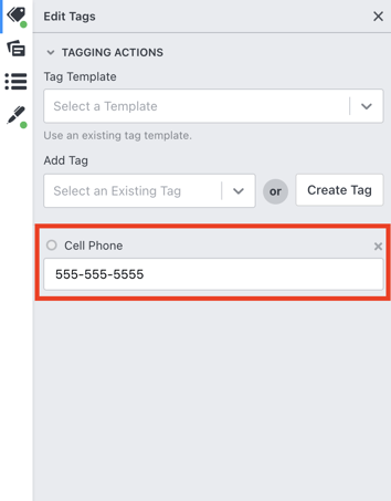Phone Number Tag 2