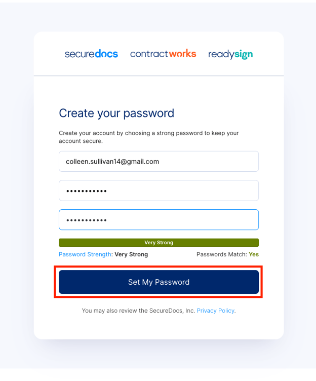 Set Password